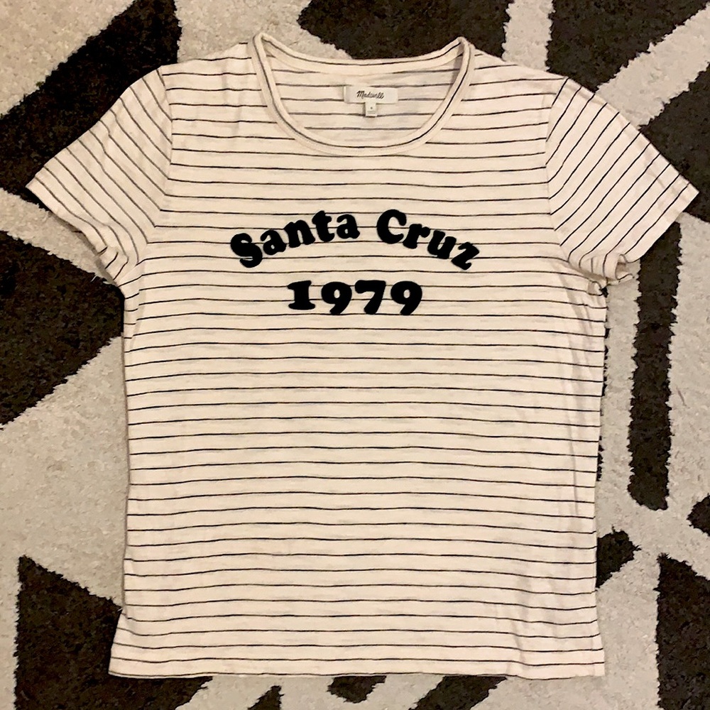 Madewell Hi-Fi Santa Cruz 1979 Striped Tee